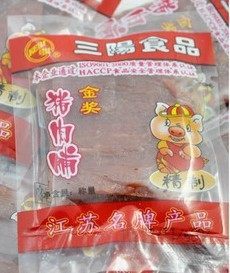 舌尖上的靖江 一品正宗三阳猪肉脯的精制美味